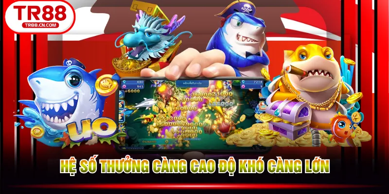Hệ số thưởng càng cao độ khó càng lớn